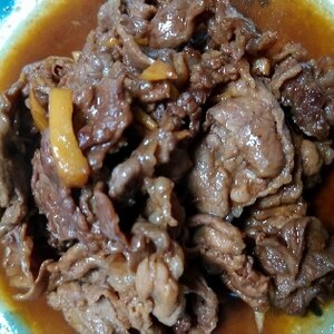 牛肉と生姜の炒め煮